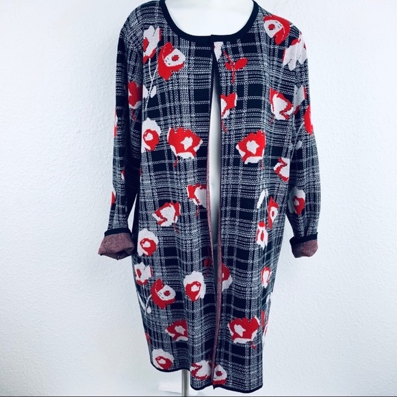 Notation Floral long cardigan. Small - Picture 3 of 8